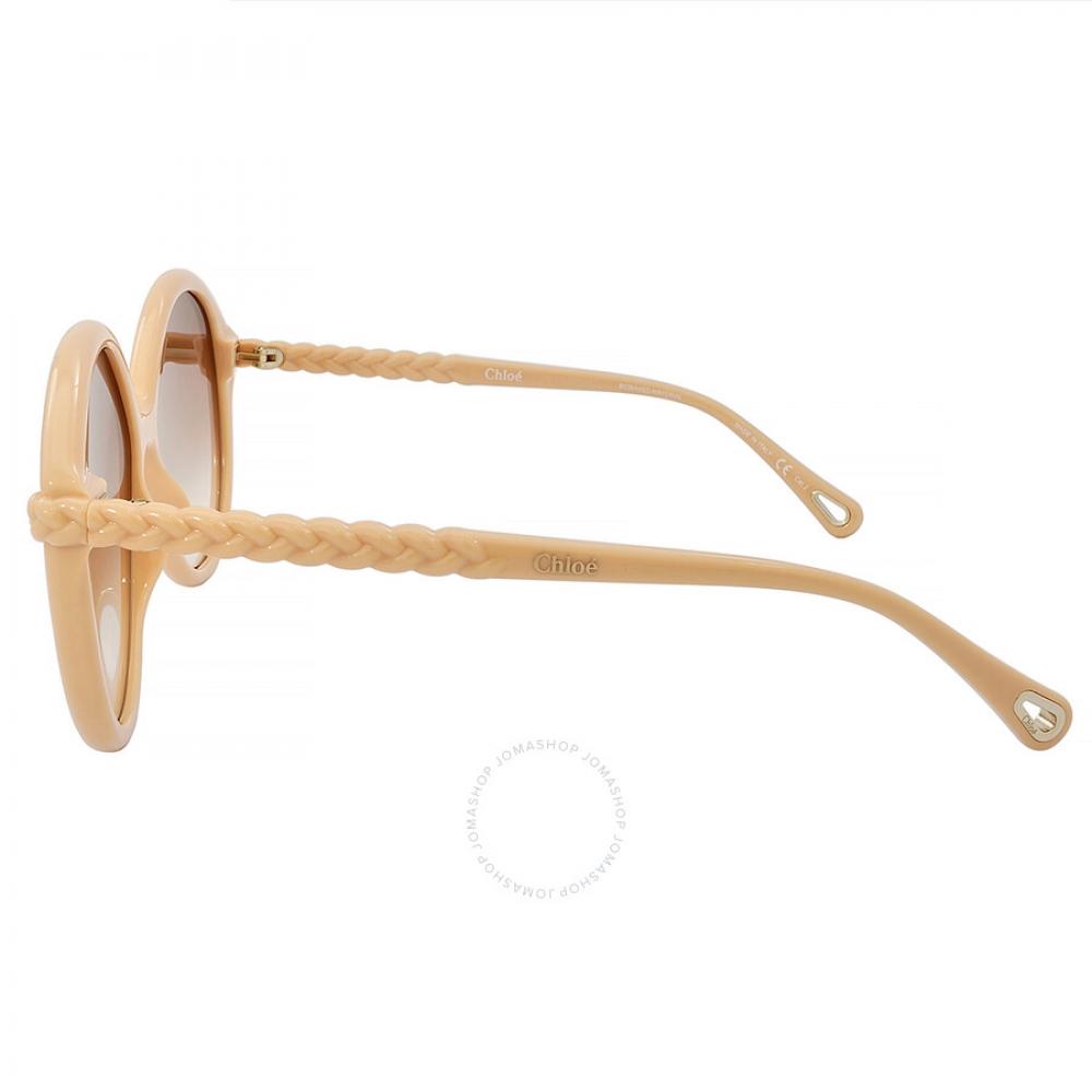 Круглые женские солнцезащитные очки Chloe Brown CH0002S 002 58