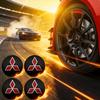 4 шт. 56 мм Для Ralliart Outlander Pajero Lancer Колпачки ступицы колеса автомобиля Наклейки-значки Декоративные аксессуары
