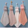 Cartoon Rabbit Cloud Wipe Hand Towel Soft Thicken Coral Fleece Super Absorbent Quick Dry Children Terry Towels Kitchen Bathroom