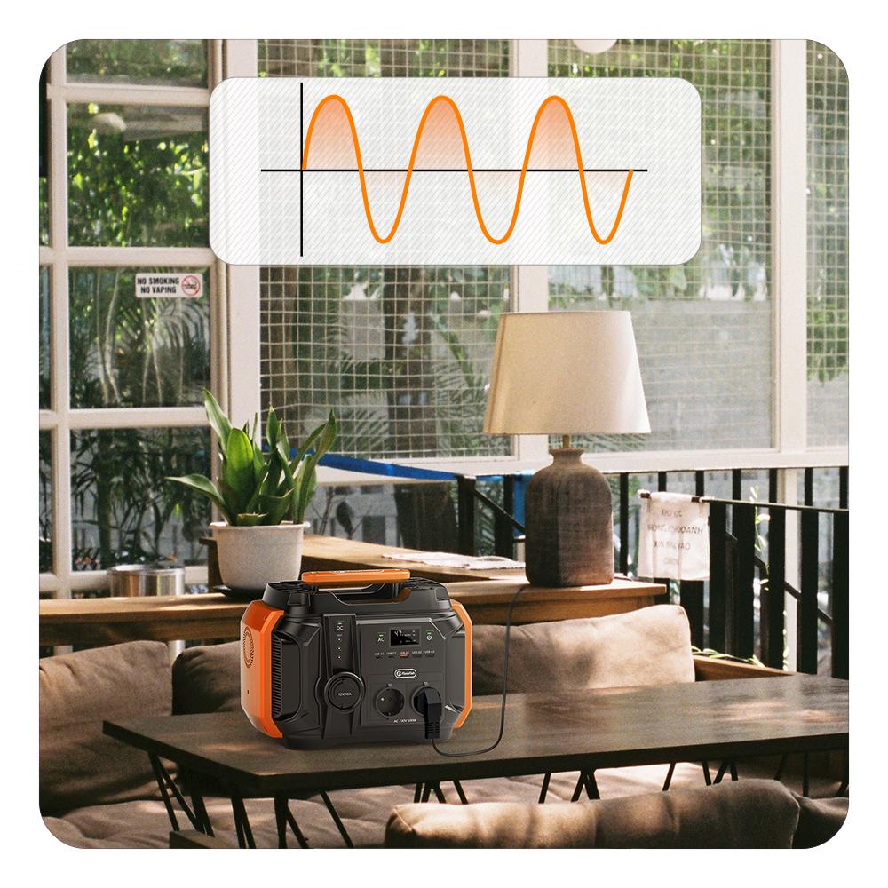 AC 230V 500W(Peak 1000W) Portable Power Station EU Solar Generator 540Wh 120W DC Power Battery Camping Outdoor RV