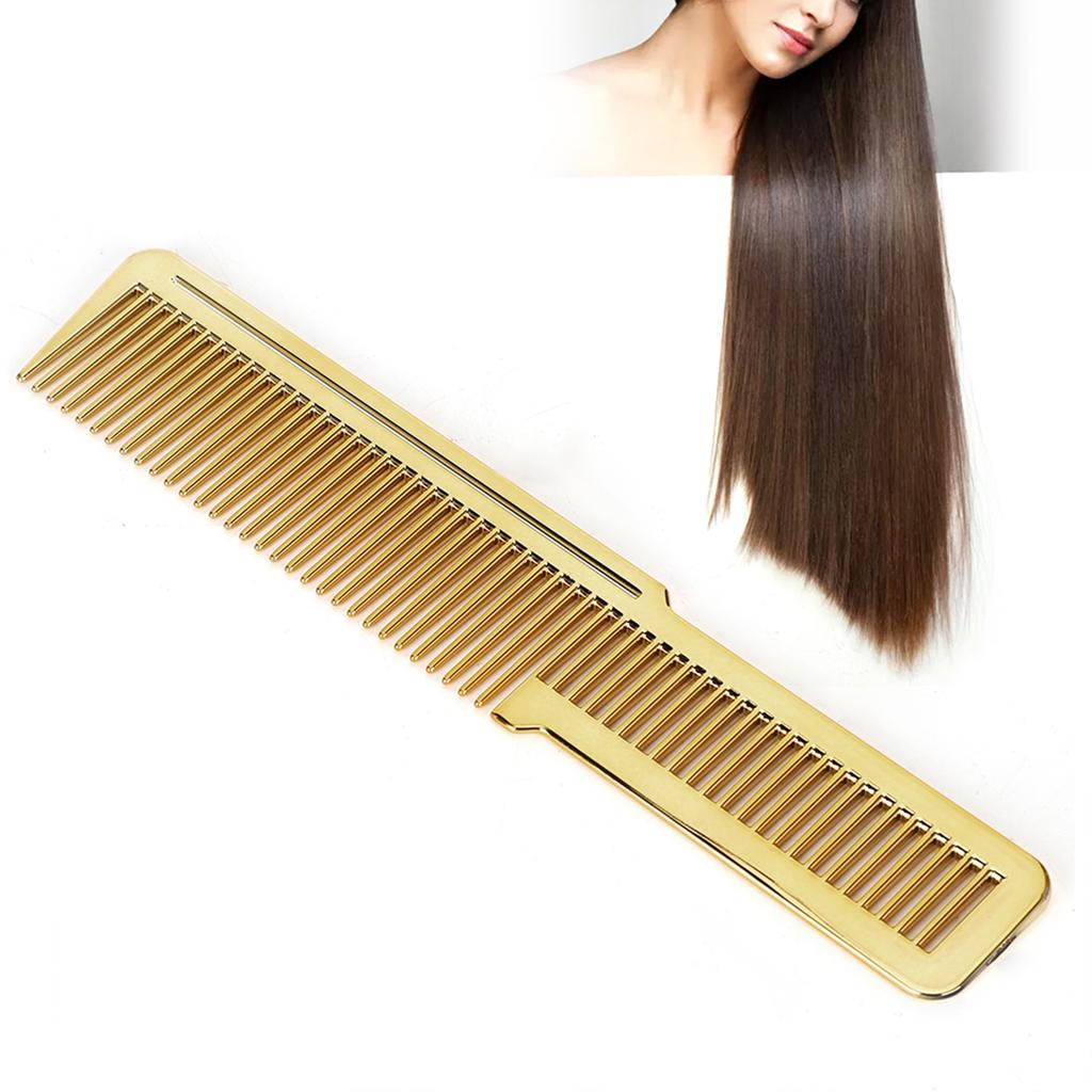 Профессиональная расческа для волос Парикмахерская для дома Салон для стрижки волос Инструмент для укладки волос Gold