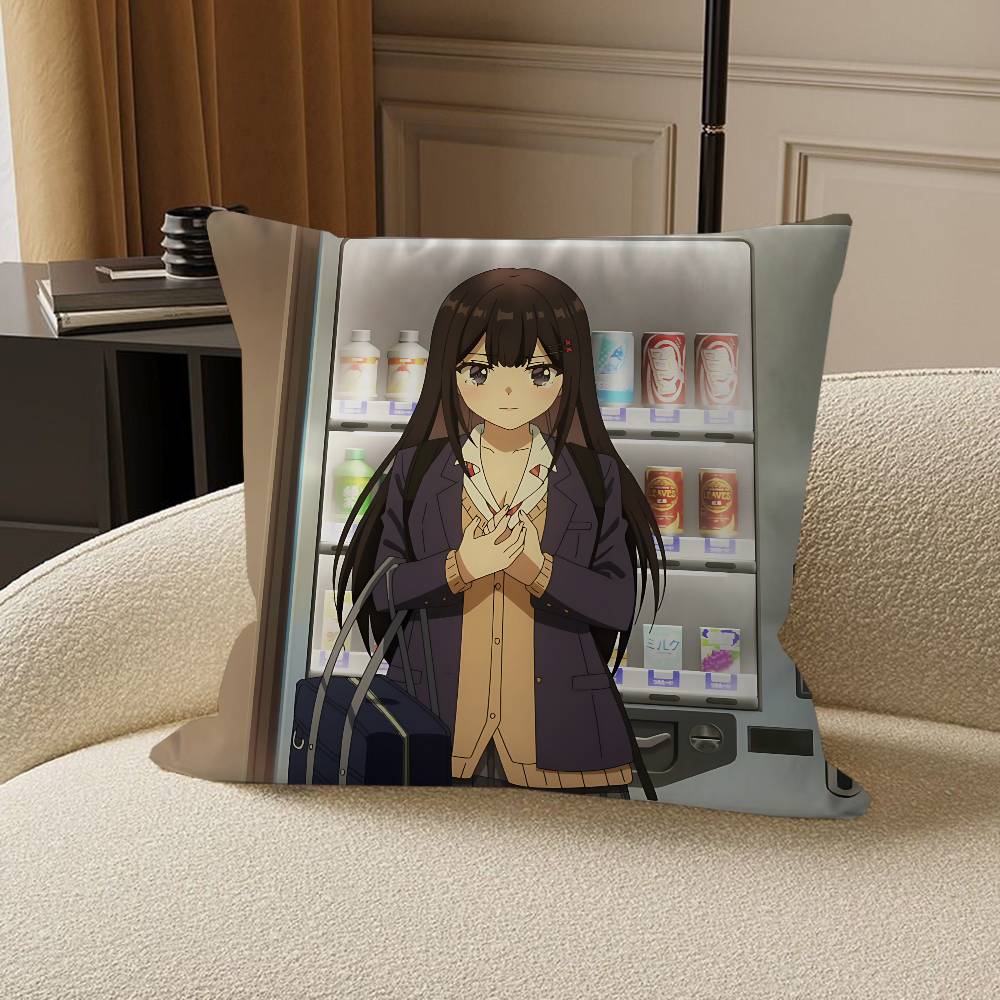 Anime Can A Boy-Girl Friendship Survive Stitch Lucky Dragon Pillow Cover Sofa Cushion Cover Home Room Decoration Children Gift