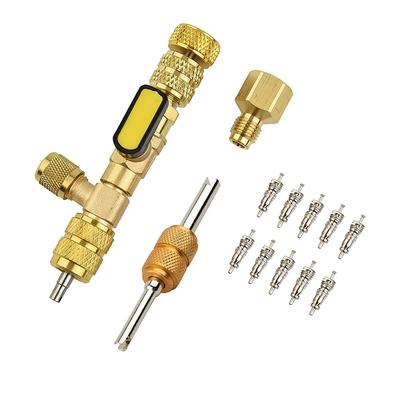 Инструмент для снятия и установки сердечника клапана R410A R22 с портом SAE 1/4 и 5/16 двойного размера