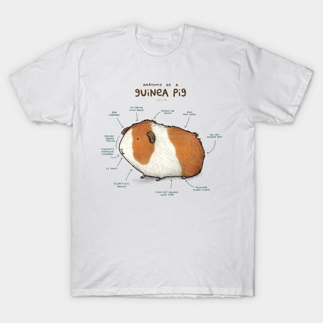 T Shirt Women Anatomy Of A Guinea Pig Harajuku Print Kawaii Tshirt Summer Short Sleeve Female T-Shirt Top Tee