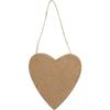 Paper Mache Heart with Jute Hanging String. Ref 267030