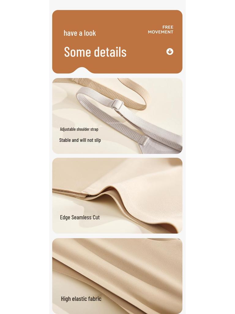 Туманообразный Ультратонкий Беспроводной Бесшовный Женский Бюстгальтер-майка с Минимизирующим Эффектом