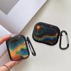 Чехол для наушников Чехол-крышка Для Airpods 2 Pro2 3 4 1 Pro Pro3 Оранжевый Синий Абстрактный Вихрь