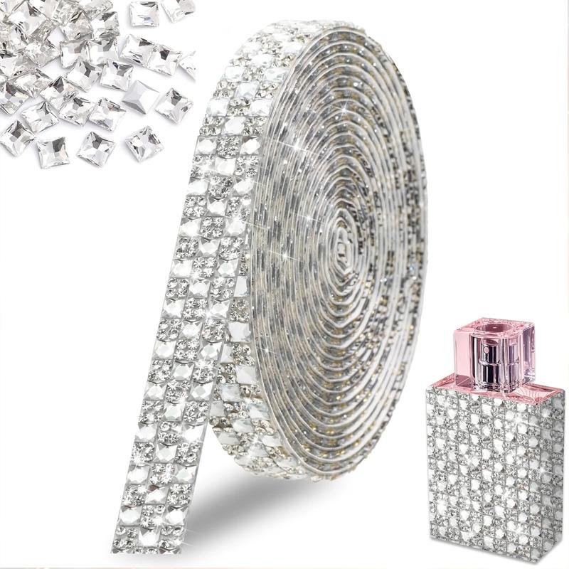 2 рулона стразовой ленты 1 ярд/рулон блестящая наклейка термоаппликация цепь лента для шляп сумок курток стекла DIY