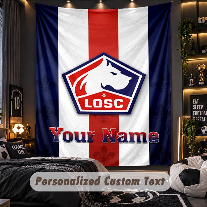 TapestryLOSC Lille Custom Name Text Personalized Wall Hanging Tapestry Home Wall Decor