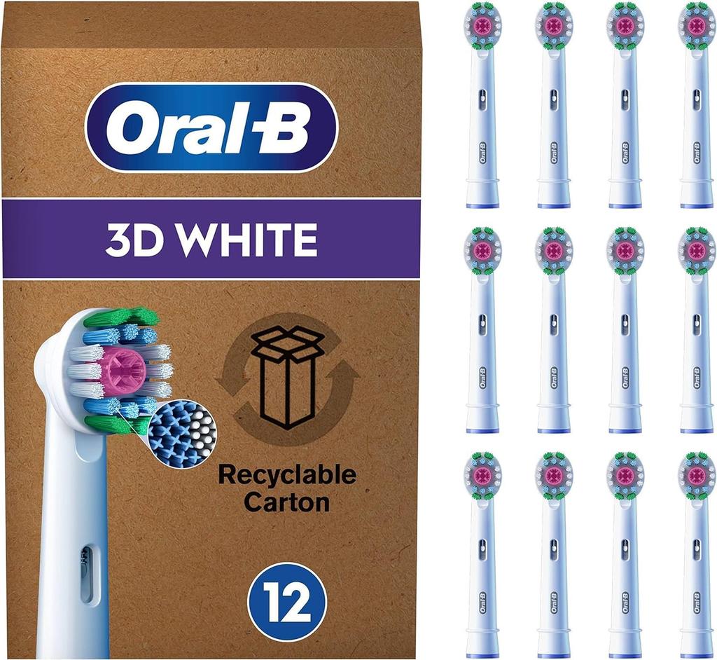 Braun Electric Toothbrush Replacement Brush PRO Whitening Brush 3D WHITE 12 Pieces Oral-B EB18pRX-12 [Product]