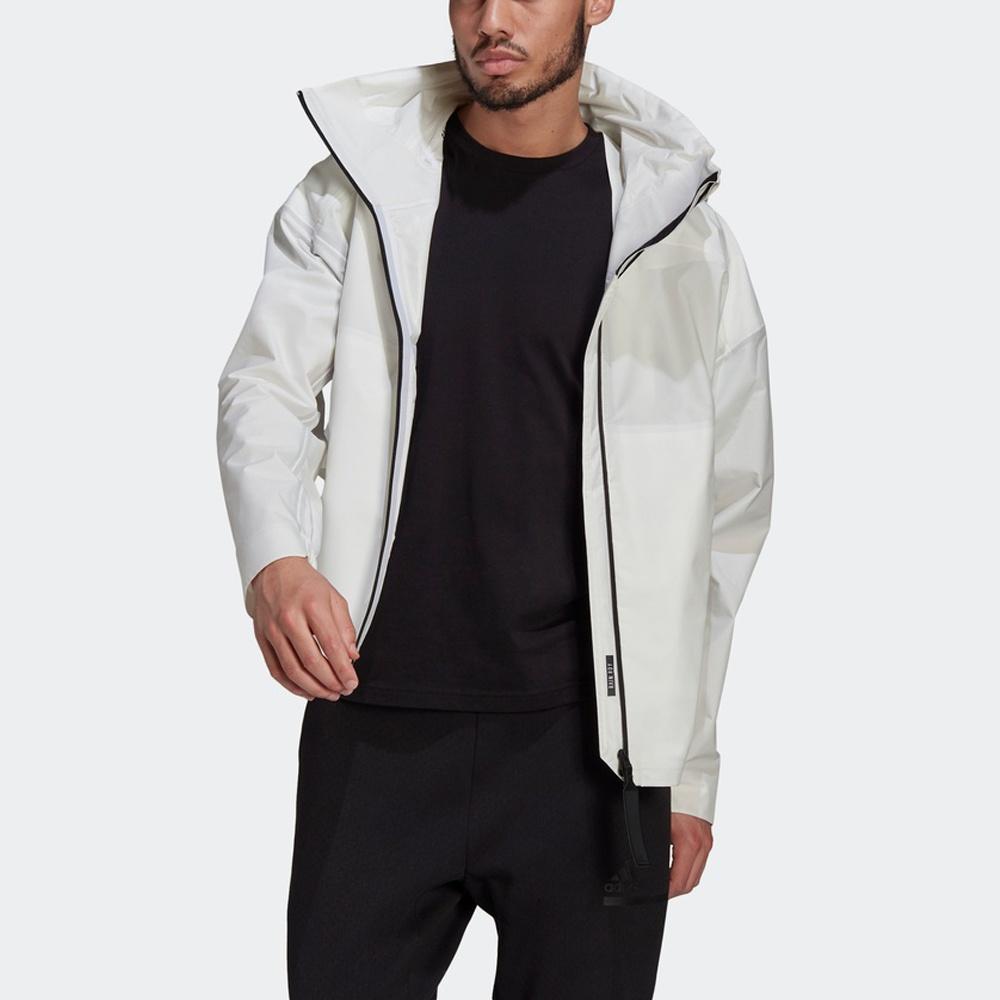 adidas Myshelter R.r Outdoor Yuyu Technology Белая мужская куртка-пальто с капюшоном GK8707