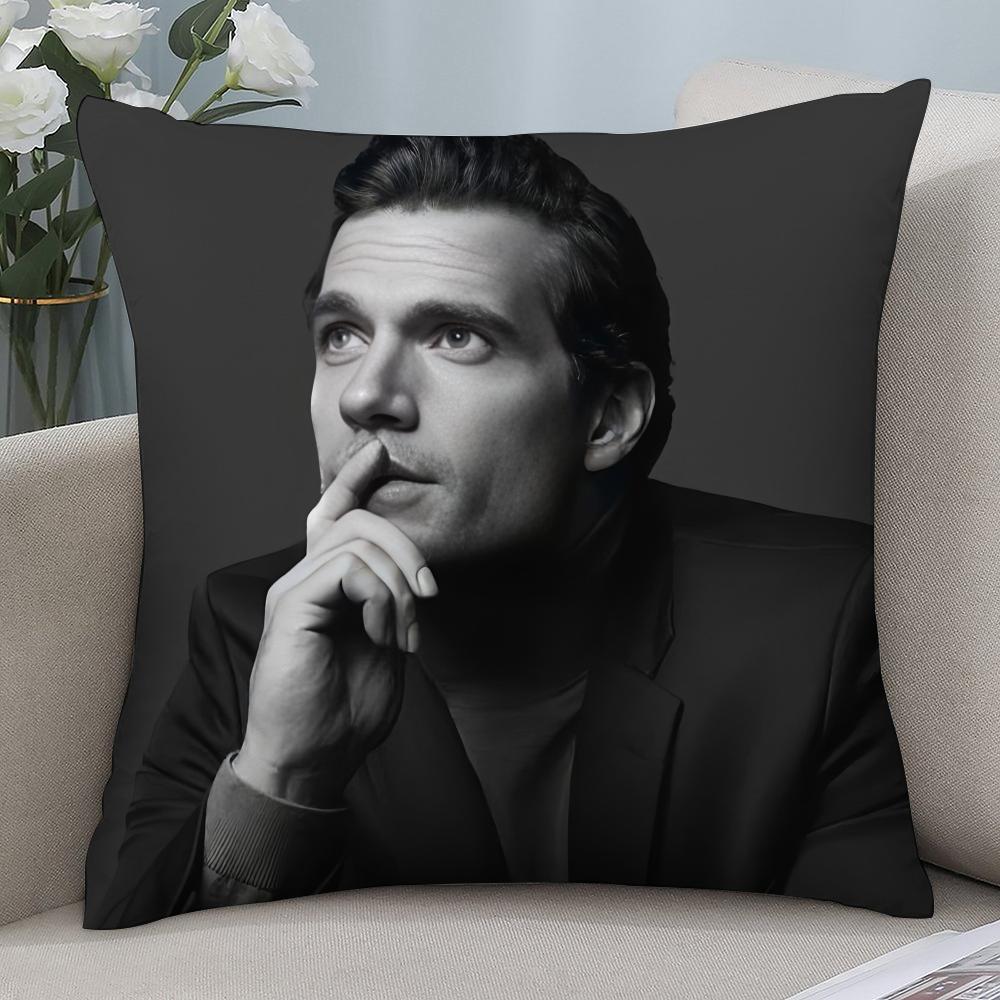 Наволочка для подушки Super Star H-Henry Cavill 3D-печать Полиэфирное волокно 40*40 см Домашний диван Декоративная наволочка для подушки Подарок на праздник