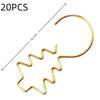 12/20PCS S-Shaped Metal Christmas Tree Hooks - Hangers for Xmas Ornaments