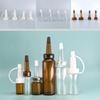 5Pcs Clear/Tea Color 13/20mm White Tip Spout Cap Flared Sealing Lid for Ampoules, Serum Bottles, and Penicillin Dropper Vials
