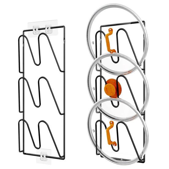 45659 шт. Держатель для крышки кастрюли настенный, без сверления, быстрый слив, водонепроницаемый, прочный