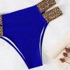 2Pcs/Set Popular Women Swimwear Off Shoulder Gathering Skin-touch Bandeau Bra High Waist Briefs Swimwear Water Activity Clothing