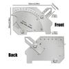 Inch/mm Cam Type Weld Inspection Ruler Adjustable Accurate Fillet Weld Gauges Multi-purpose Portable