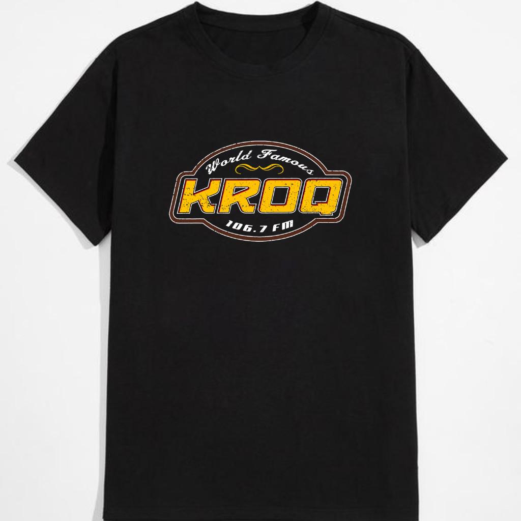 Всемирно известная радиостанция KROQ 106.7 Графическая футболка Унисекс Размеры S–5XL