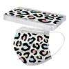 10PCS Adult Three-Layer Disposable Dust-Proof Protective Leopard Print Mask