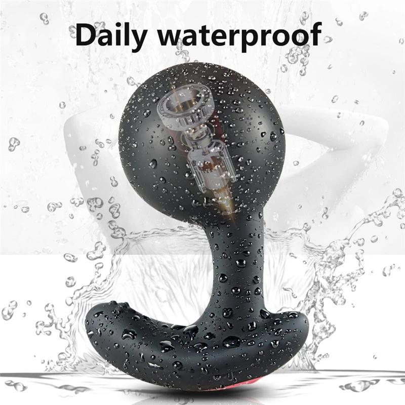 Беспроводной пульт дистанционного управления, мужской массажер простаты, вибратор, надувная анальная пробка, расширение, вибрирующие анальные секс-игрушки для мужчин и женщин