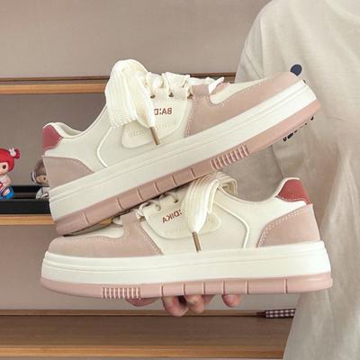 Студенческие милые женские летние новые дышащие универсальные туфли на толстой подошве для увеличения роста, обувь с большой головой, супер огонь, спортивная обувь