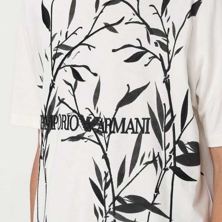 EMPORIO ARMANI T Shirt Men's White 3D1T6S-1J7FZ-01N0