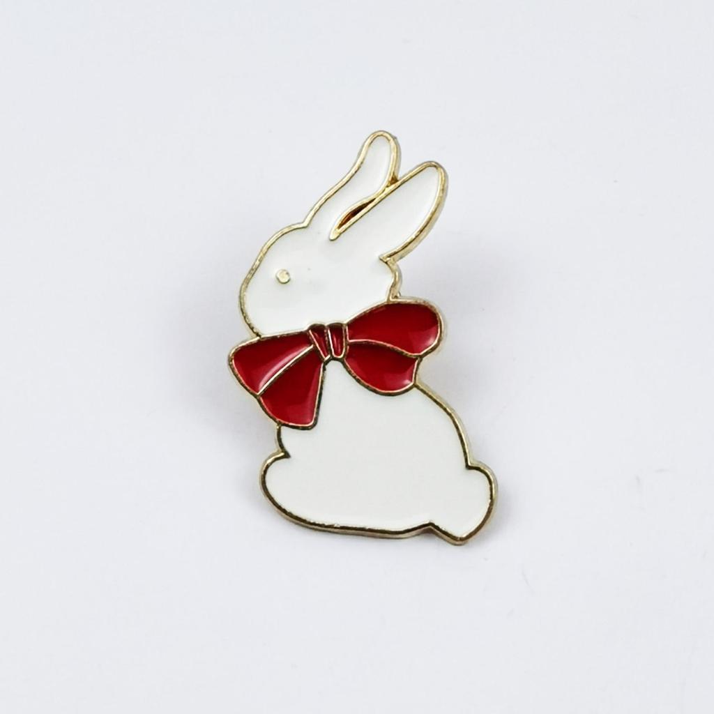 Cartoon Fox Rabbit Brooch - Cute Versatile Alloy Accessory for Clothing & Bags