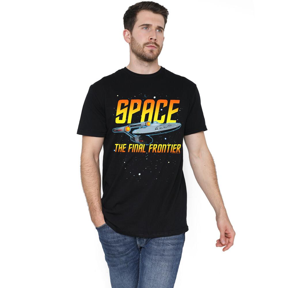 Футболка Star Trek Space S-2XL, Черная Унисекс Футболка