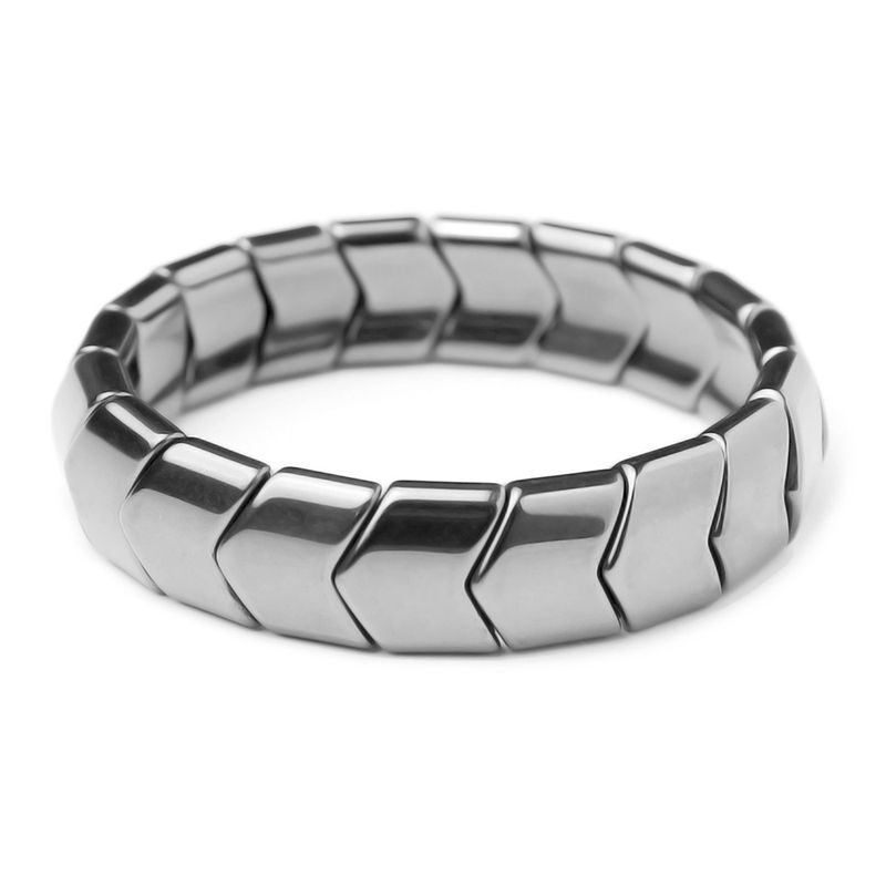 Arrow Hematite Bracelets Men Magnetic Therapy Bracelets For Women Stretch Health Care Bracelet Couple Jewelry