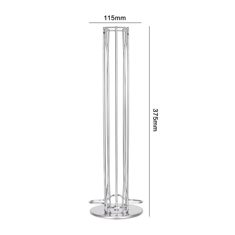 Вращающаяся подставка-держатель для кофейных капсул, стойка-дисплей, металлические держатели с покрытием, вращающиеся стойки, высокое качество