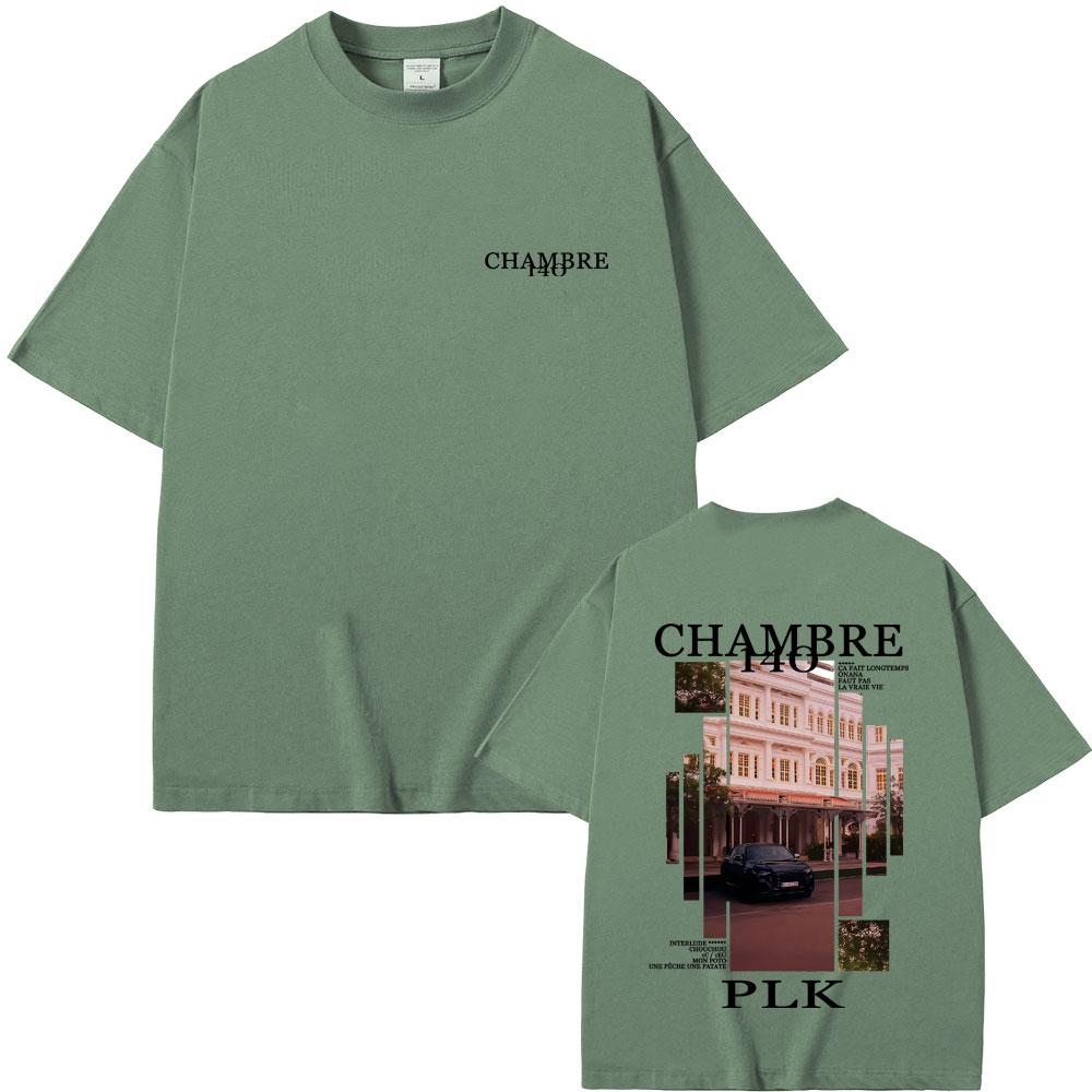 Rapper PLK Chambre 140 Album Graphic Tshirt Unisex Women Hip Hop Fashion Pop Music Tshirts Unisexs Casual Cotton Vintage T Shirts
