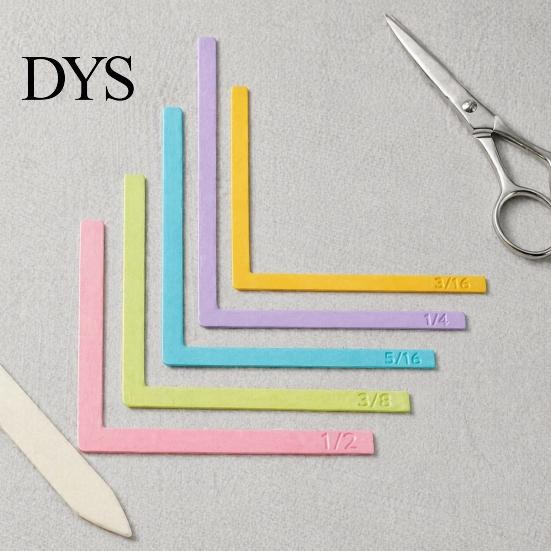 Креативные инструменты для DIY-проектов, 1 набор Направляющие для выравнивания при изготовлении поделок из бумаги с футляром, Пластиковые линейки с цветовой кодировкой для поделок, Вкладки для размеров, Точное наслоение