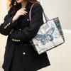 New Ethnic Style Shoulder Bag Office Handbag Student Canvas Embroidery Elephant Casual Travel Storage Tote Bag For Women