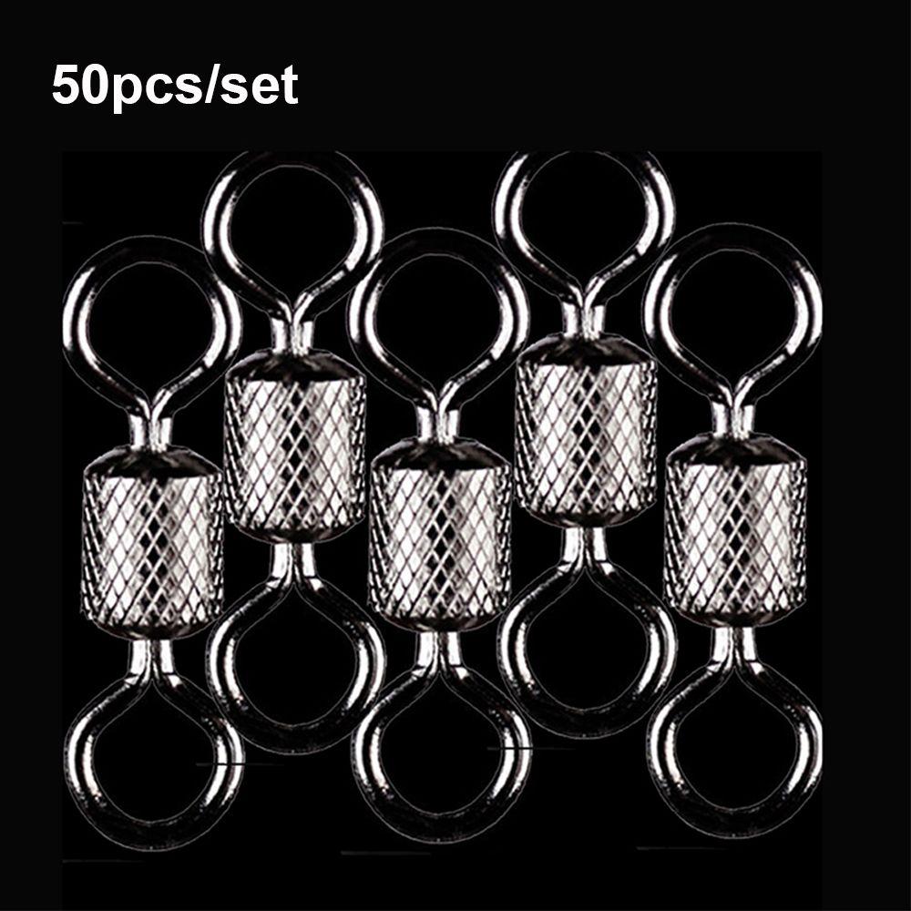 8# 10# 12# Высококачественное цельное кольцо для рыбалки, поворотный шарнирный соединитель, подшипник, бочка, сверхпрочный шар