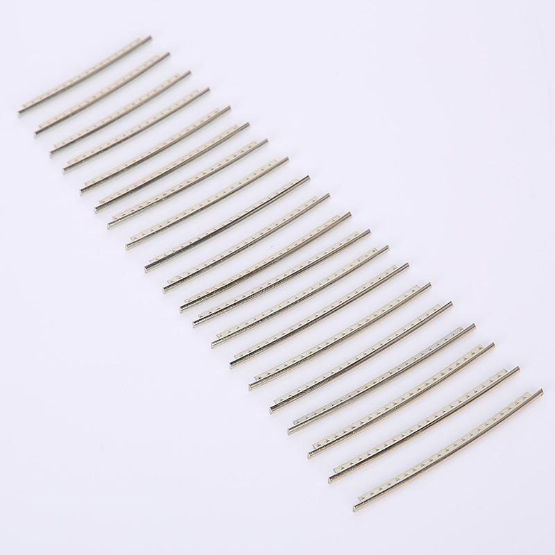 Лады гитары: Набор неопиленных латунных ладов (белая и желтая латунь) для накладки грифа