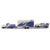 Maisto Design Team Hauler Series Scale Diecast Model Car Chevrolet 1500 2019 Subaru BRZ 1/64 (1987 / Blue/White)