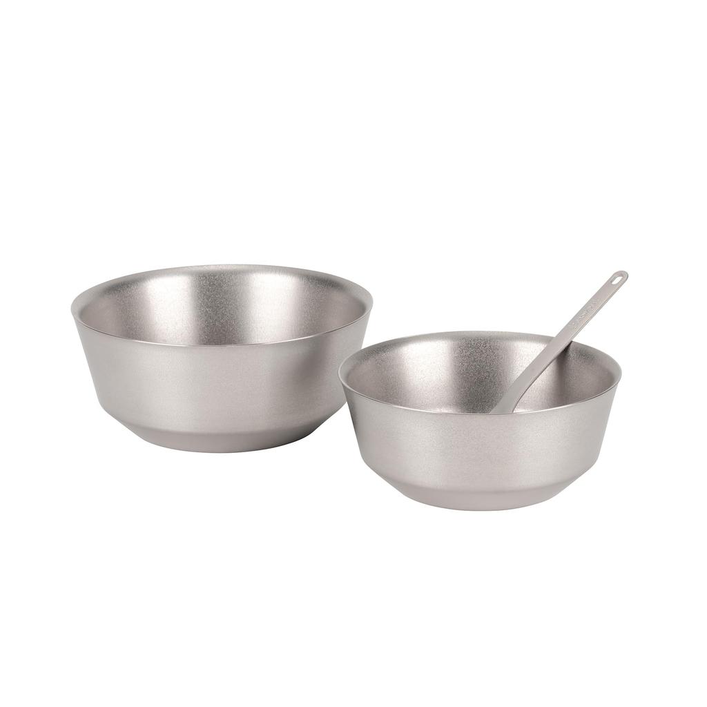 Snow Peak Titanium Double Bowl 600 TW-241, Ideal for Camping and Outdoors, Double-Layered