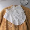 New Fake Victorian Stand Up Collar White Black Lace Collars Detachable For Women Blouse Lapel Shirt False Collar Woman