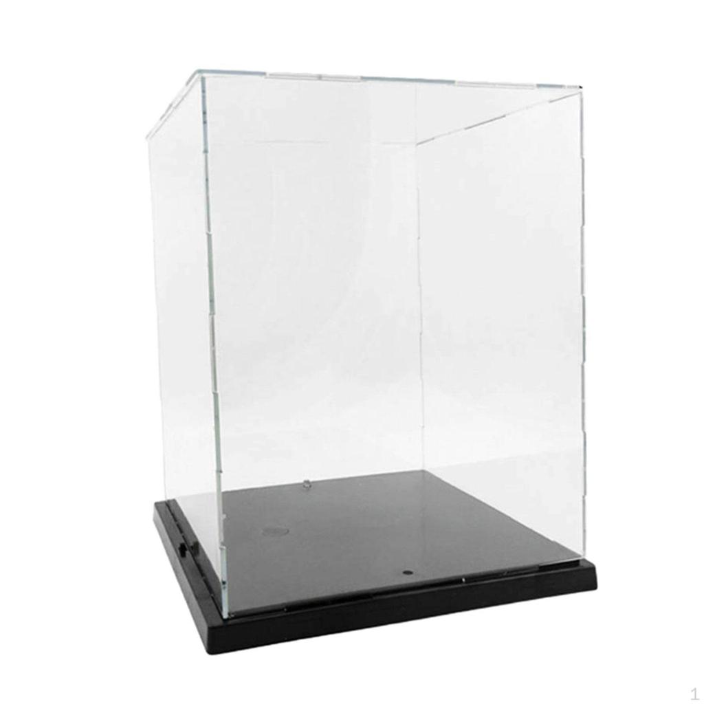 Acrylic Clear Display Case for Collectibles Miniature Figurines Cosmetics