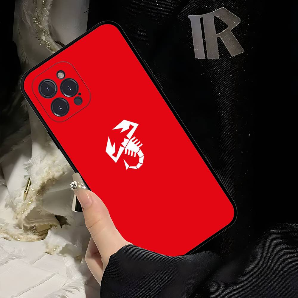 Чехол для телефона с логотипом A-Abarth Для Iphone 17 Air 16 15 14 13 12 11 Pro Max 16 15 14 Plus Мягкий ТПУ чехол