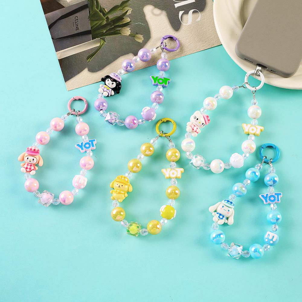 Iigen Мультяшный Sanrio Hello Kitty Melody Kuromi Cinnamoroll Буква Игрушка Брелок для ключей Подвески Кулоны Украшение для рюкзака