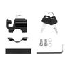 Motorbike Helmets Lock Set Theft Protections Helmets Security Locks with Hook Set Simple Install for Helmets On Scooters