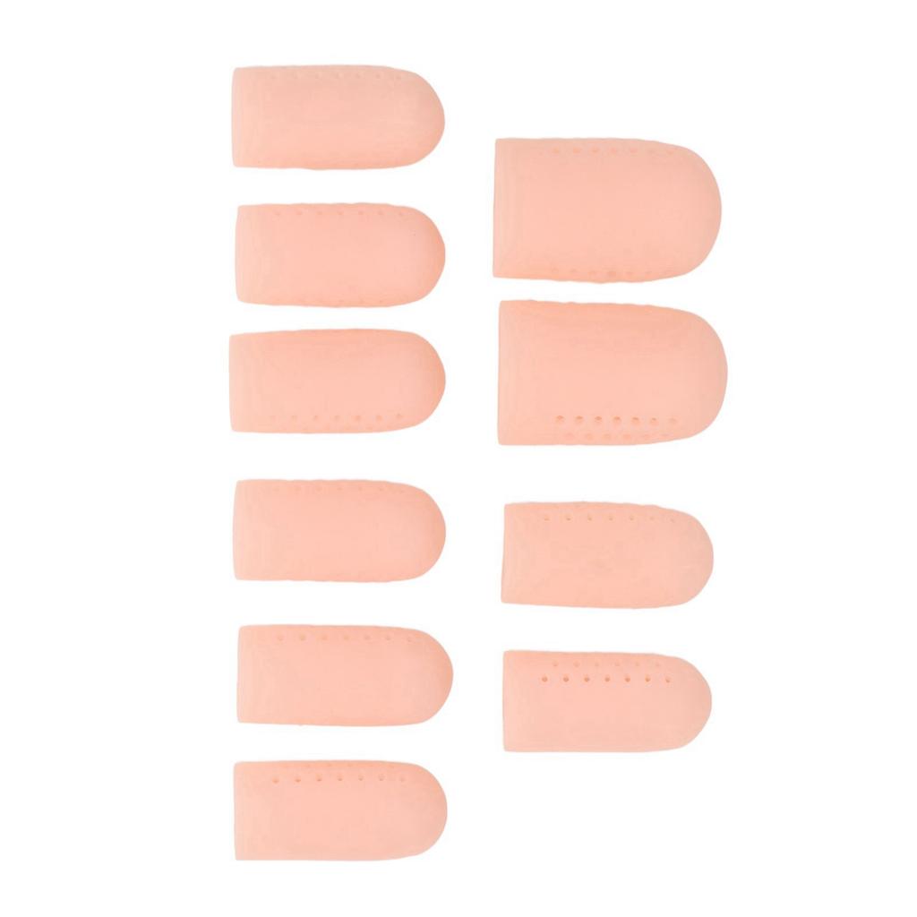 10 шт. силиконовые дышащие накладки на пальцы ног для защиты от мозолей