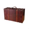 Wooden Storage Box Rustic Vintage Suitcase AntiqueInfluenced Decorative for Collectors,