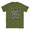 Rizz Christmas 67 Funny Xmas Gen Alpha Skibidi Rizzmas 67 T Shirts Unisex Cotton Vintage Tshirts Tee Shirt Short Sleeve Clothes