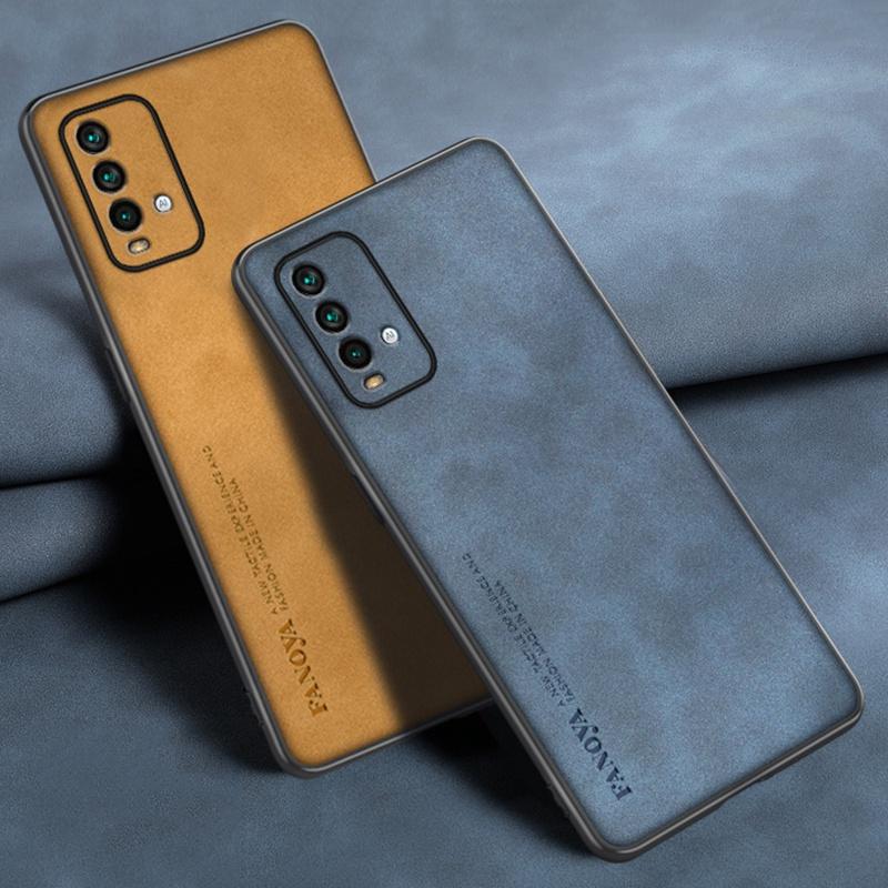Для чехла Xiaomi Redmi 9T Роскошный чехол для телефона из ПУ кожи для Redmi9 T Redmi9T Задняя крышка Силиконовый Противоударный Полная защита Coque