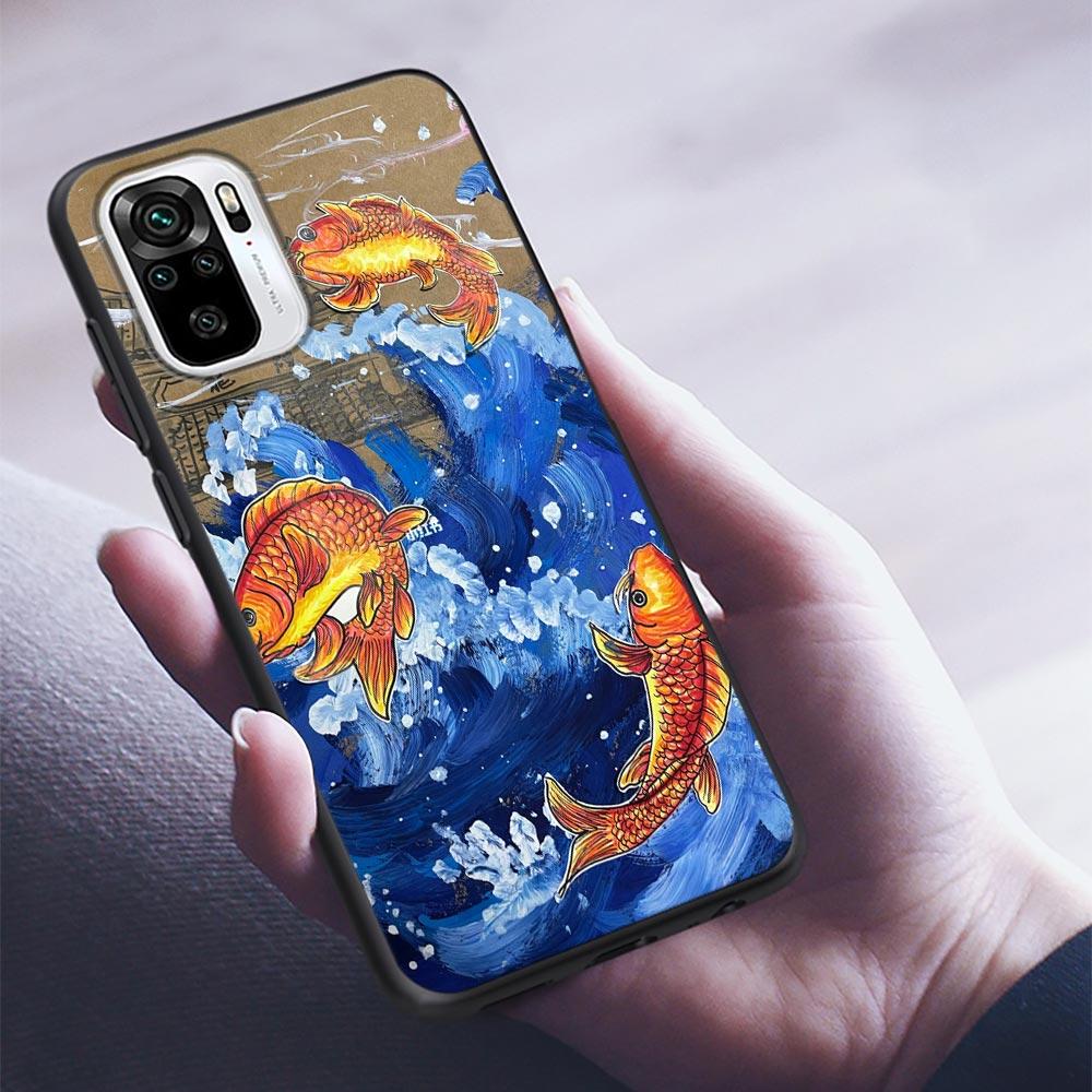 Силиконовый чехол для телефона Myth Legend Art Cat Fox Fish для Xiaomi Redmi Note 9 9T 10 10s 11 11s 11E 8 7 Poco M3 M4 Pro 5G