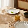 1 шт. Овальные полиэстеровые салфетки под тарелку, бежевые, коричневые, западные салфетки, термостойкие, нескользящие, для ежедневного декорирования