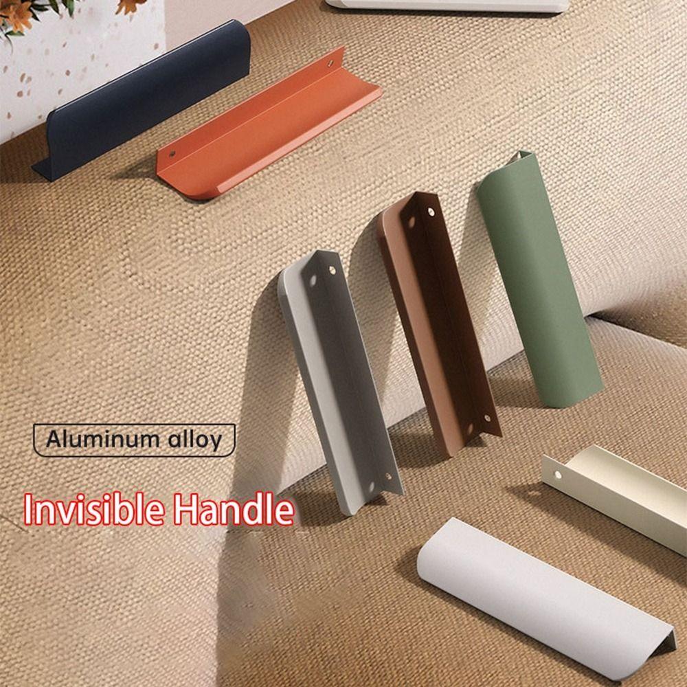 Hidden Invisible Door Handle Furniture Drawer Pulls Handle New Door Knobs Cupboard