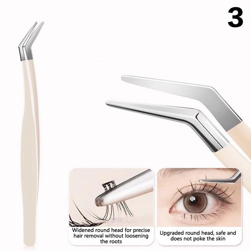 1 шт. Пинцет для ресниц с волоконным наконечником для бровей для наращивания ресниц Волоконные наконечники для наращивания ресниц Инструменты для макияжа Аксессуары